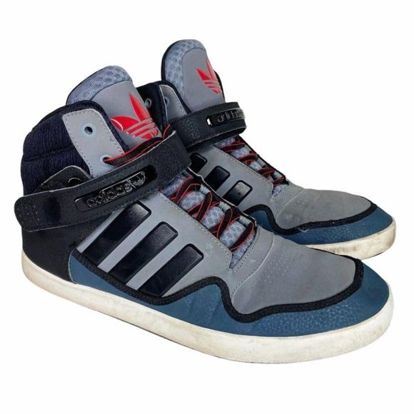Adidas High Top Strap Textured Lace Up Shoes 10.5